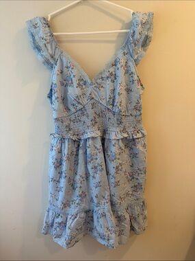 Target Blue Floral Ruffle Sundress for Girls